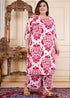 Designer Pink Floral Coord Set